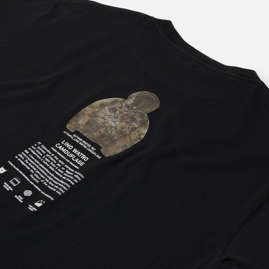 Мужская футболка Stone Island Archivio Project Lino Watro Camouflage Black