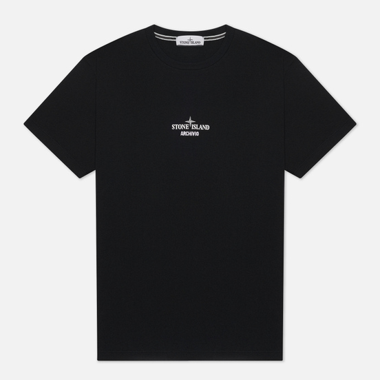 Мужская футболка Stone Island Archivio Project Lino Watro Camouflage Black