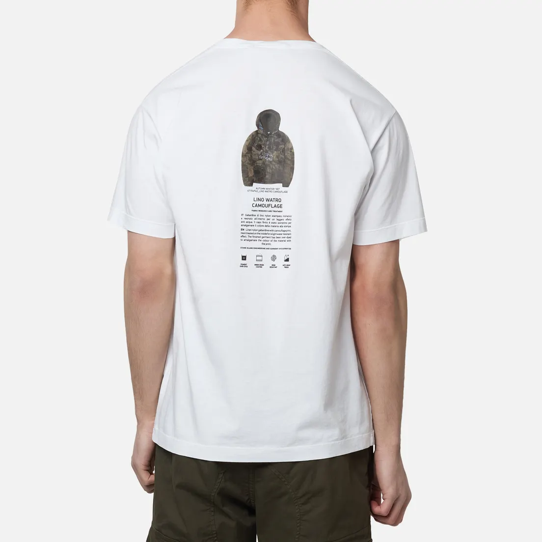 Stone Island Мужская футболка Archivio Project Lino Watro Camouflage