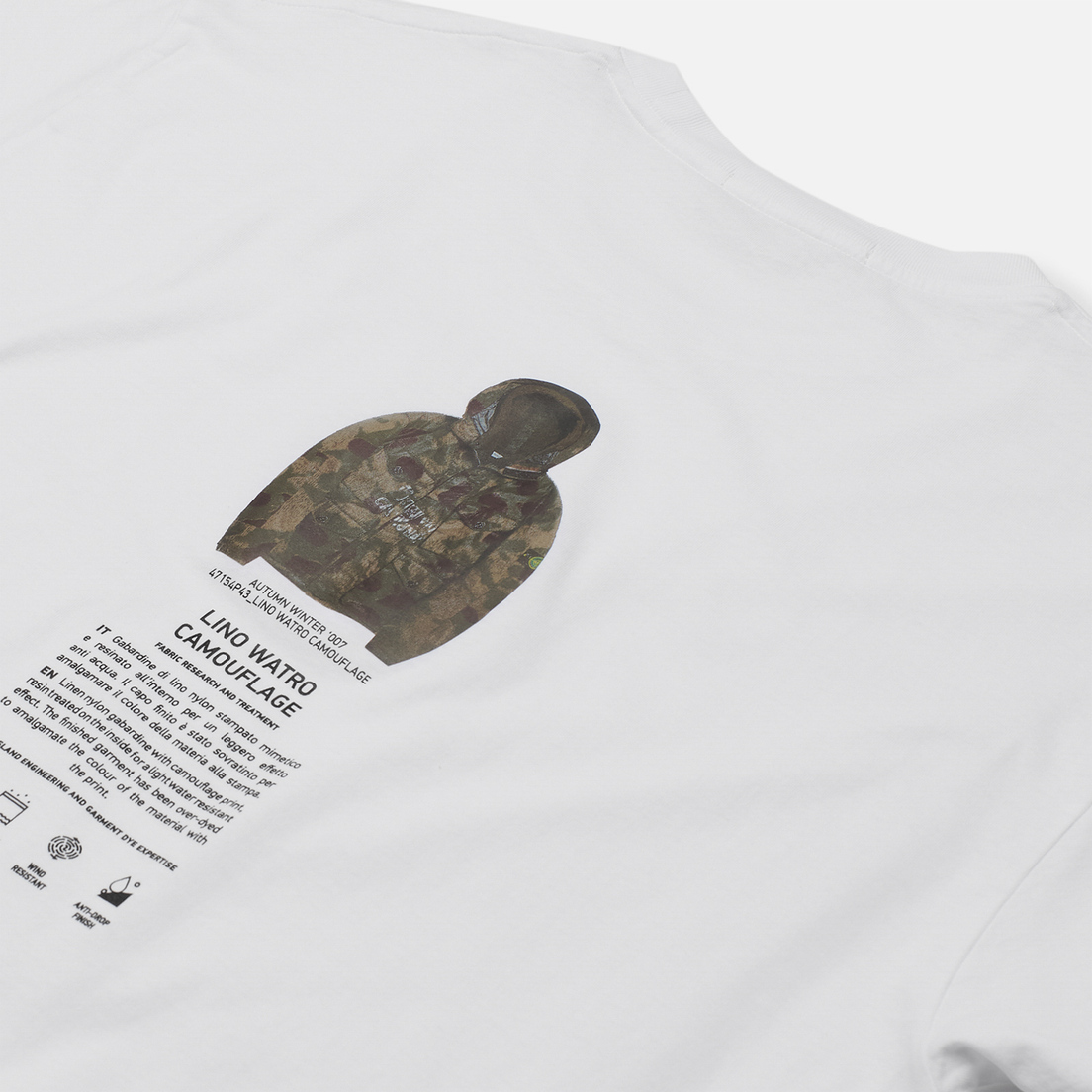 Stone Island Мужская футболка Archivio Project Lino Watro Camouflage