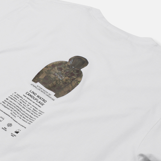 Мужская футболка Stone Island Archivio Project Lino Watro Camouflage White