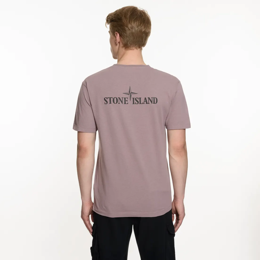 Stone Island Мужская футболка Logo Print Crew Neck