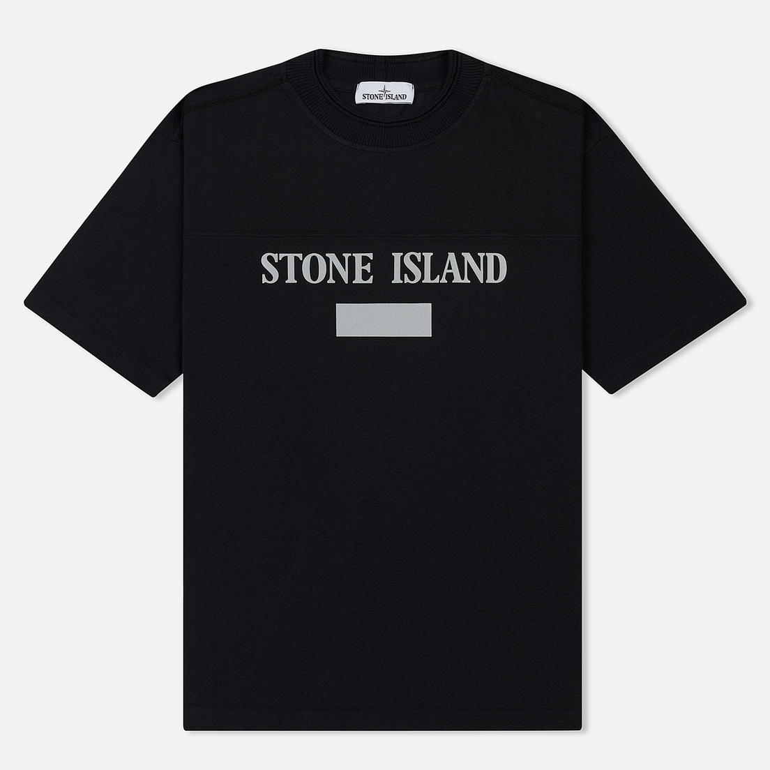 stone island reflective t shirt white