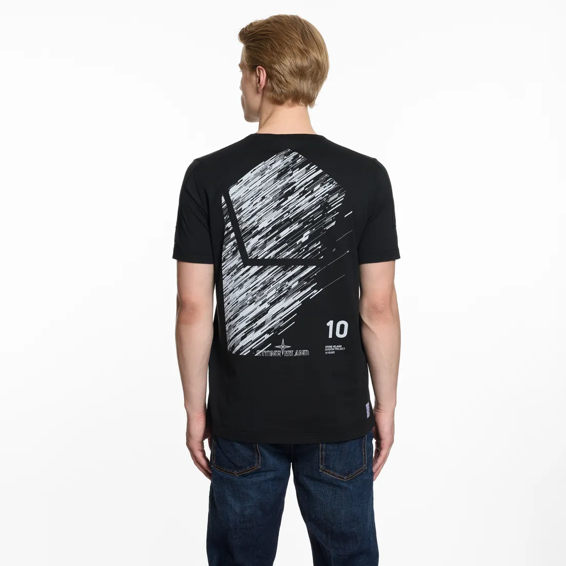 Stone Island Shadow Project Мужская футболка 10th Anniversary Print Graphic