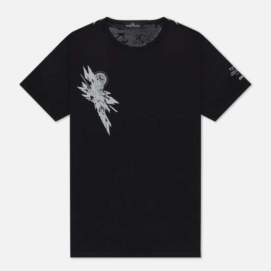 Мужская футболка Stone Island Shadow Project 7219 CXADO Print Black