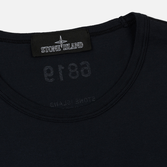Мужская футболка Stone Island Shadow Project Mako Jersey Pocket Navy Blue