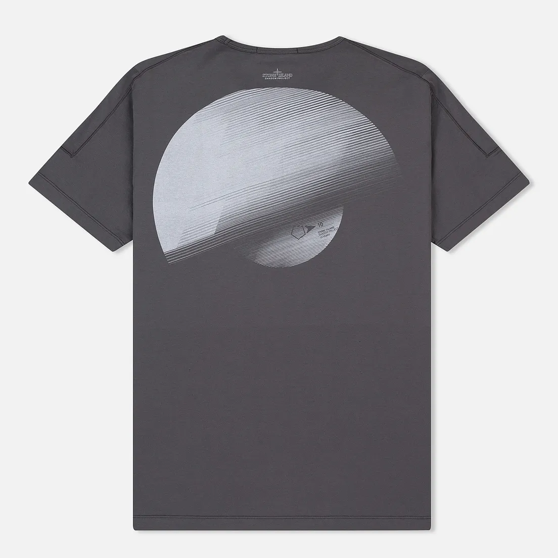 Stone Island Shadow Project Мужская футболка Printed Catch Pocket Garment Dyed