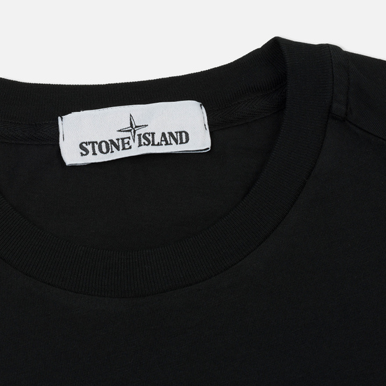 Мужская футболка Stone Island Small Logo Patch Black