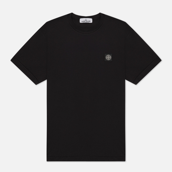 Мужская футболка Stone Island Small Logo Patch Black