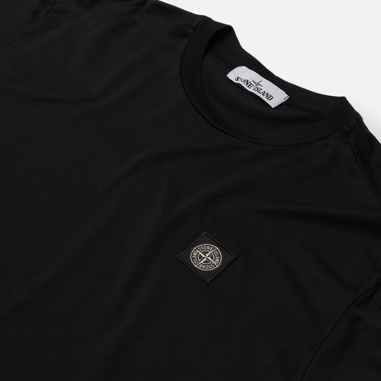 Мужская футболка Stone Island Small Logo Patch Black