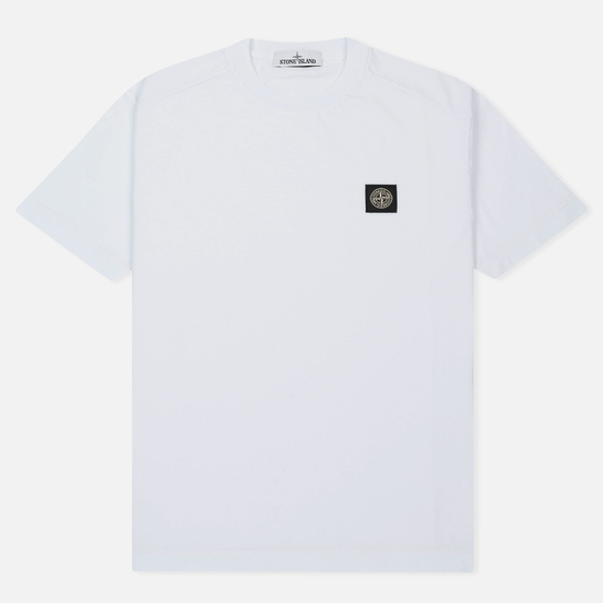 Мужская футболка Stone Island Small Logo Patch White