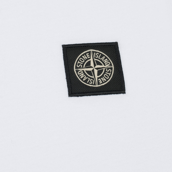 Мужская футболка Stone Island Small Logo Patch White