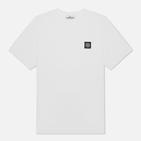 Мужская футболка Stone Island Small Logo Patch, цвет белый, размер XL