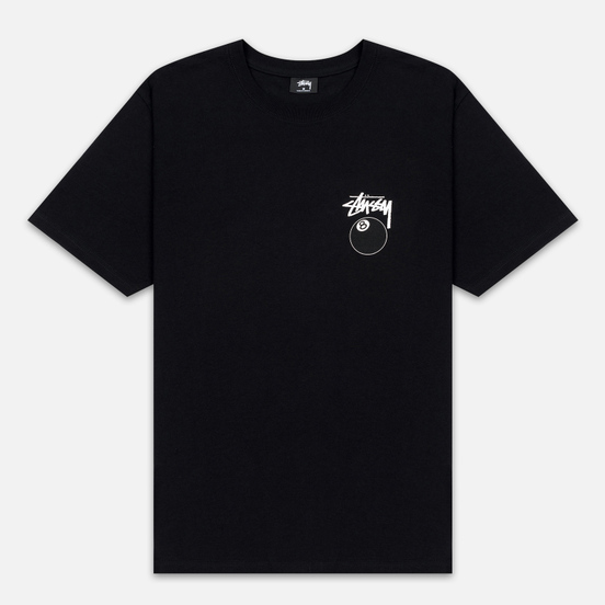Мужская футболка Stussy 8 Ball Black/White