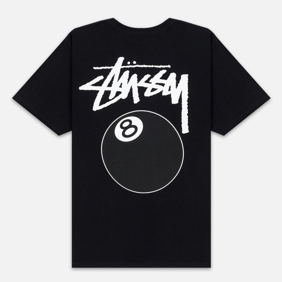 Мужская футболка Stussy 8 Ball Black/White