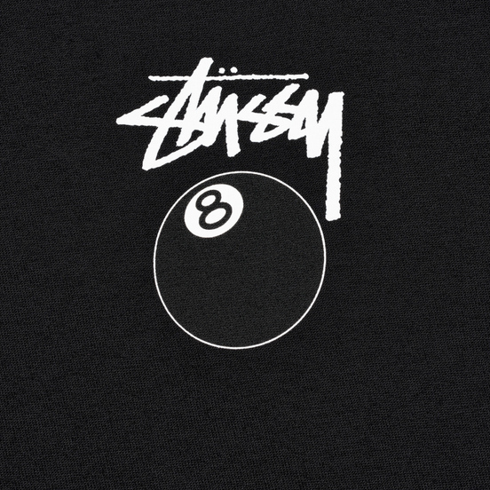 Мужская футболка Stussy 8 Ball Black/White