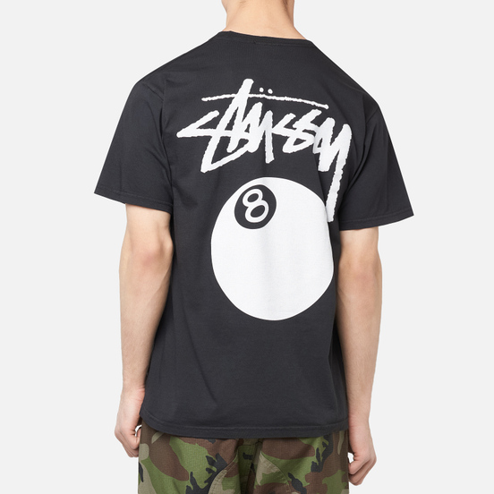 Мужская футболка Stussy 8 Ball Screenprint Pigment Dyed Black
