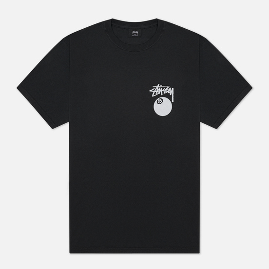 Мужская футболка Stussy 8 Ball Screenprint Pigment Dyed Black