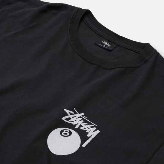 Мужская футболка Stussy 8 Ball Screenprint Pigment Dyed Black