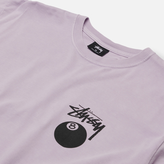 Мужская футболка Stussy 8 Ball Screenprint Pigment Dyed Lavender