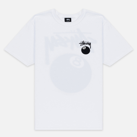 Мужская футболка Stussy 8 Ball White/Black