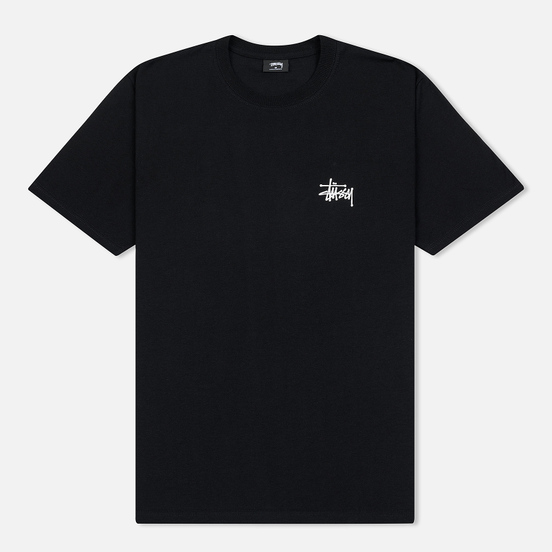 Мужская футболка Stussy Basic Stussy Black/White