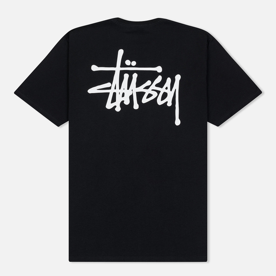 Мужская футболка Stussy Basic Stussy Black/White