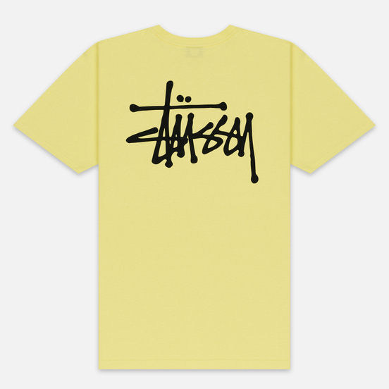 Мужская футболка Stussy Basic Stussy Lemon