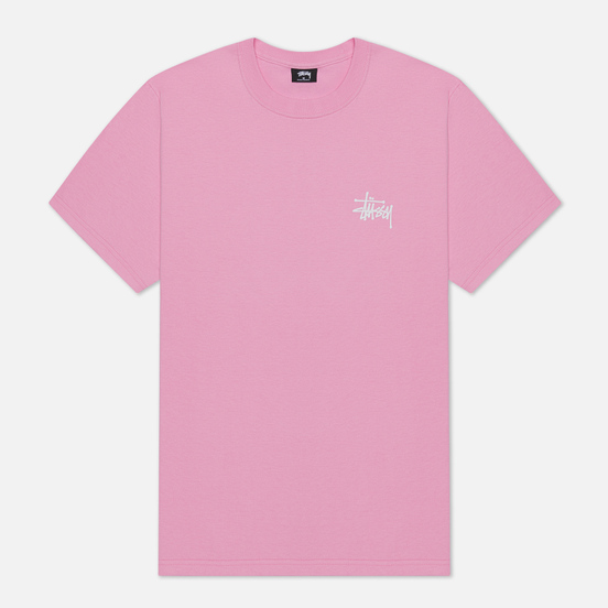 Мужская футболка Stussy Basic Stussy Screenprint Pink
