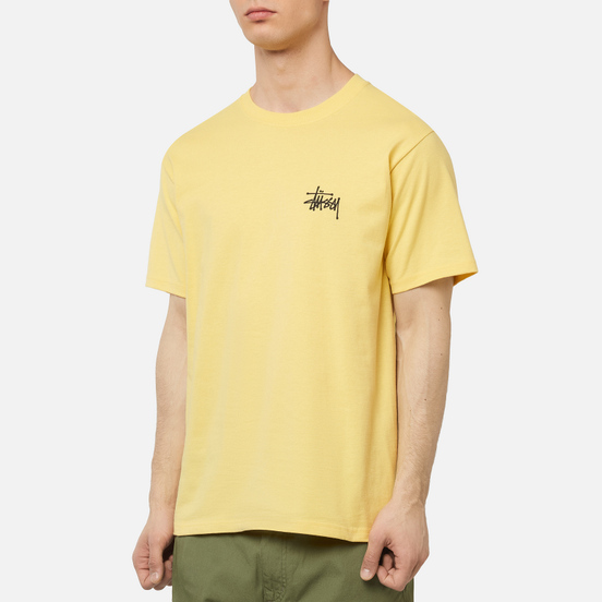 Мужская футболка Stussy Basic Stussy Screenprint Yellow