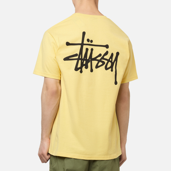 Мужская футболка Stussy Basic Stussy Screenprint Yellow
