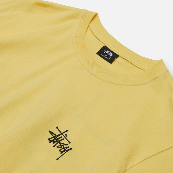 Мужская футболка Stussy Basic Stussy Screenprint Yellow