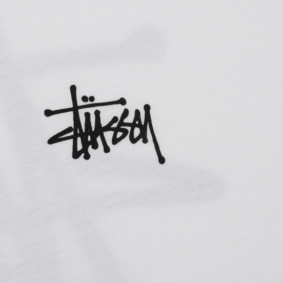Мужская футболка Stussy Basic Stussy White