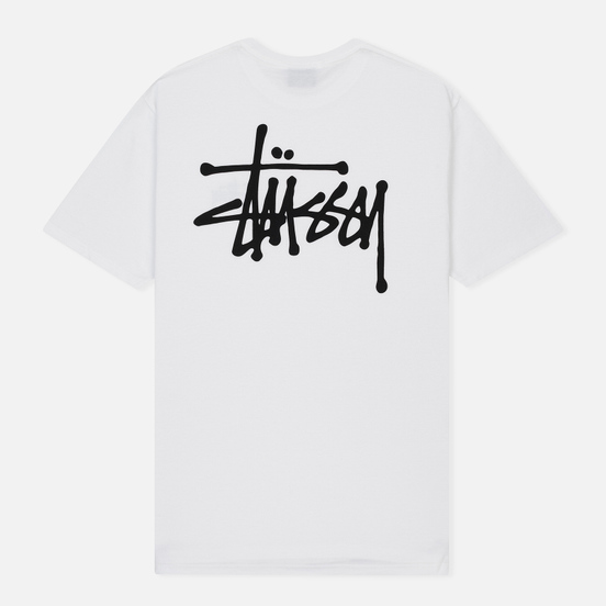 Мужская футболка Stussy Basic Stussy White