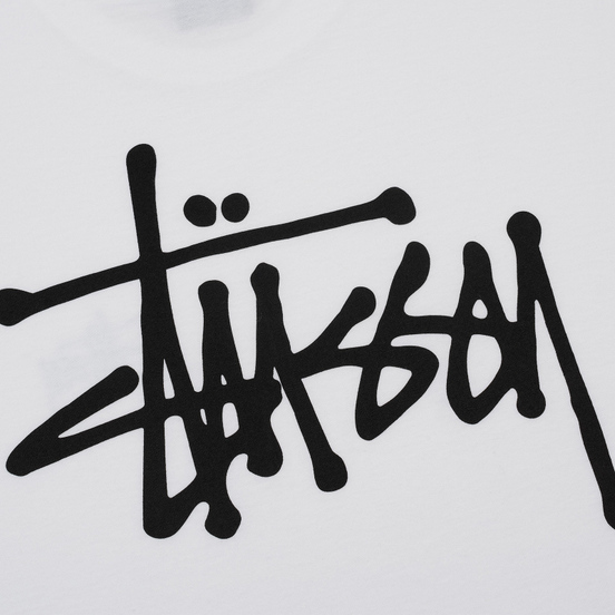 Мужская футболка Stussy Basic Stussy White