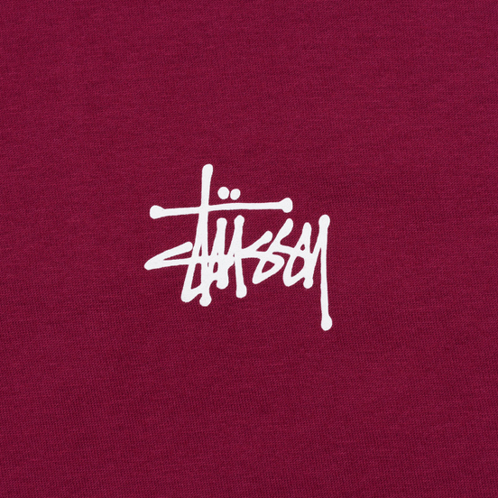 Мужская футболка Stussy Basic Stussy Wine