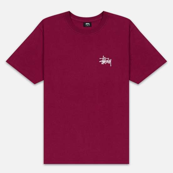 Мужская футболка Stussy Basic Stussy Wine
