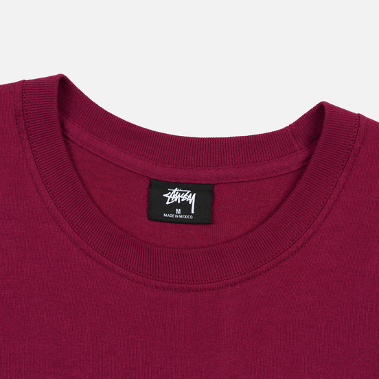 Мужская футболка Stussy Basic Stussy Wine