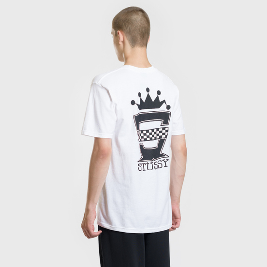 Мужская футболка Stussy Checkers White