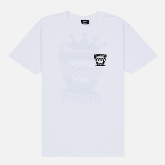 Мужская футболка Stussy Checkers White