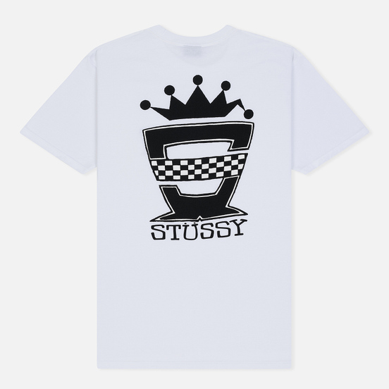 Мужская футболка Stussy Checkers White