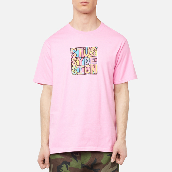 Мужская футболка Stussy Clyde Pink