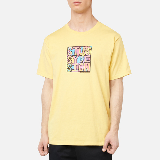 Мужская футболка Stussy Clyde Yellow
