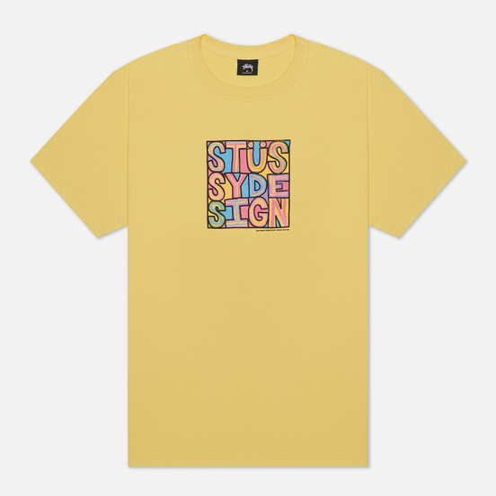 Мужская футболка Stussy Clyde Yellow