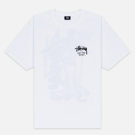 Мужская футболка Stussy Don't Take The Bait White
