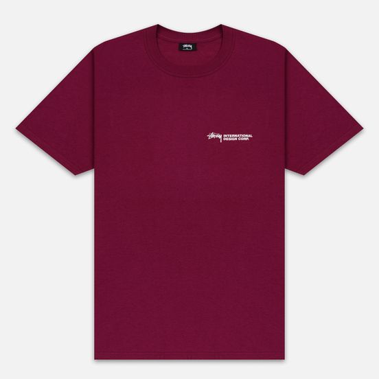 Мужская футболка Stussy Double Mask Wine