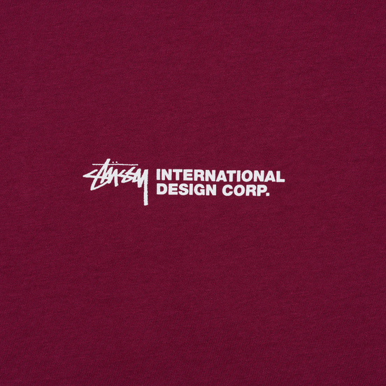 Мужская футболка Stussy Double Mask Wine