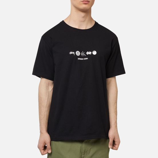 Мужская футболка Stussy Global Design Corp Black
