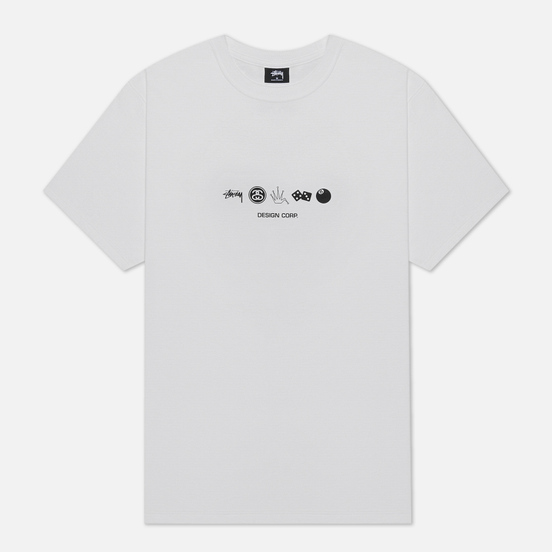 Мужская футболка Stussy Global Design Corp White