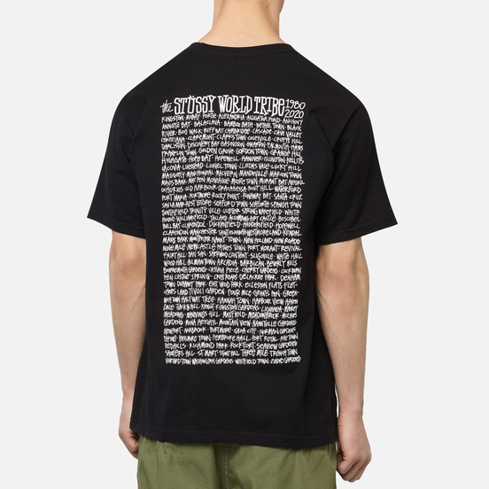 Мужская футболка Stussy Jamaica World Tribe Black